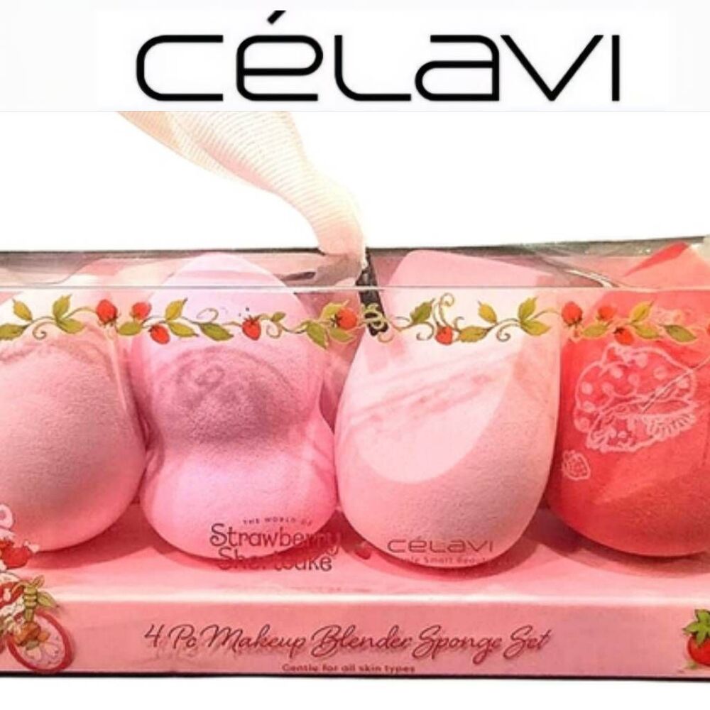 Celavi X Strawberry‎ Shortcake Makeup Blender Sponge Set